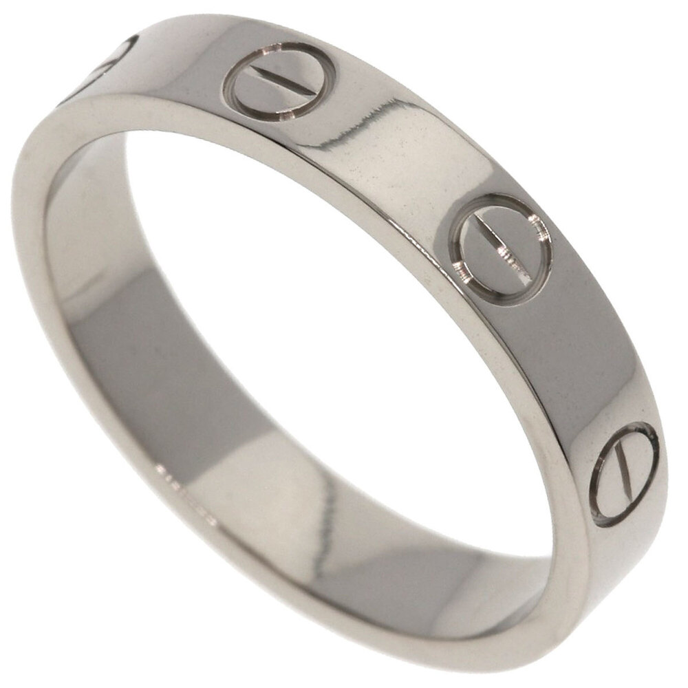 Cartier Mini Love Ring #51, 18K White Gold, Women's Ring, CARTIER